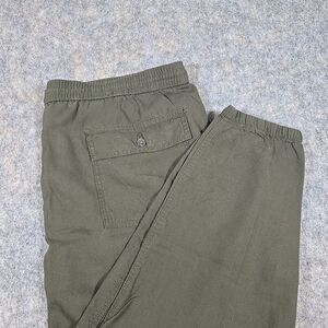 GAP Womens Green Jogger Pants Size XL Elastic Waist Casual Utility Pockets